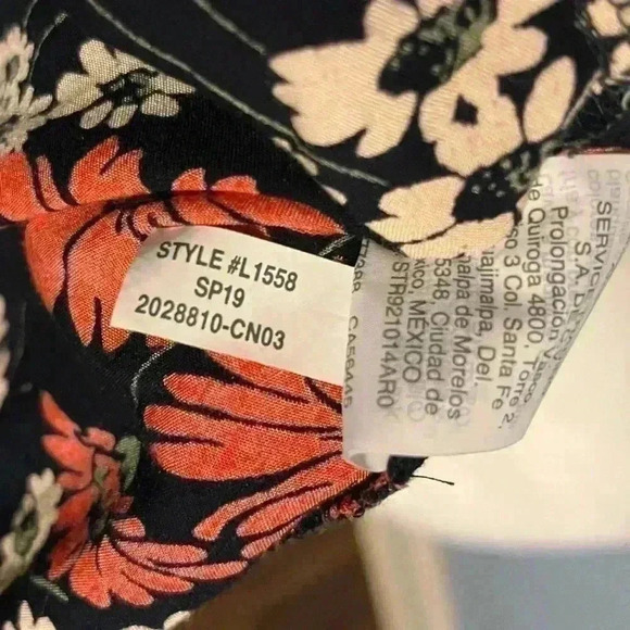 Madewell Ladies Tie-Front Hillside Daisies Top Size Small - Picture 9 of 11